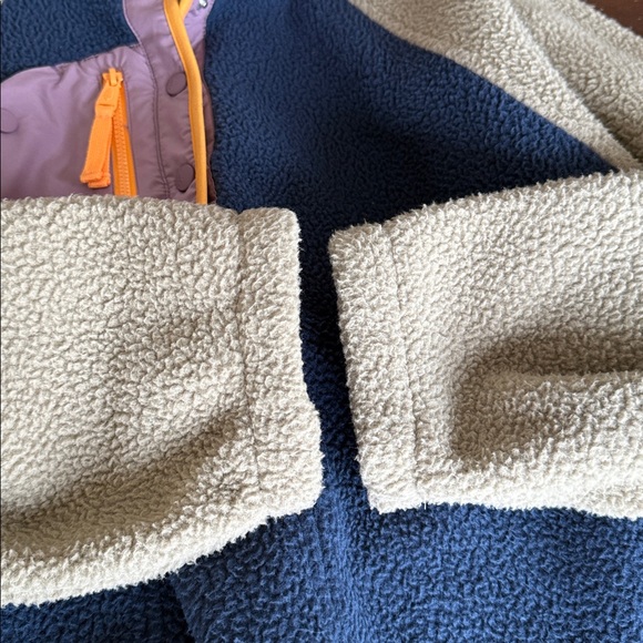 FP Movement by Free People Hit The Slopes Colorblock Fleece Pullover Midnight L - Picture 12 of 13